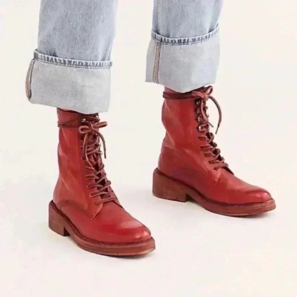 Free People Santa Fe Lace Up Boots